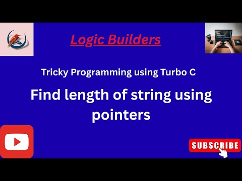 Find Length of String using Pointers | Turbo C String Program