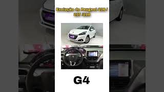 Evolução do Peugeot 206 / 207 / 208#peugeot #evolucao #206 #207 #208