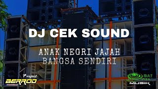 DJ SENAM MIDDLE CEK SOUND - ANS AUDIO- OBAT NGAMUK MUSIK