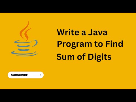 Java Program for Sum the digits of a given number