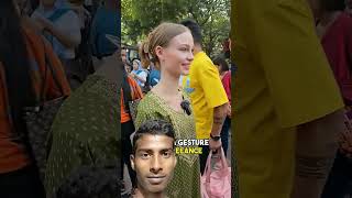 #travel #fashion #learnenglish #english #funny #indianheadnod #foreignerinindia #sarojininagarmarket