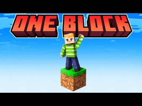 MINECRAFT 1 Block speedrun (maybe not) part 1