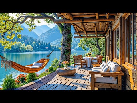 🎶 Spring Jazz & Coffee by the Lakeside | Gentle Melodies & Fresh Ambience for Relax & Focus