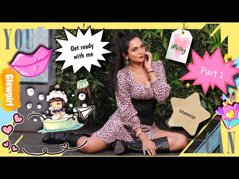 Get ready with me PART 1 ||feat. Akanksha ||simple makeup routine aur yeh chot kaise lagi ?