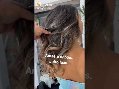 antes e depois, loiro luxo.