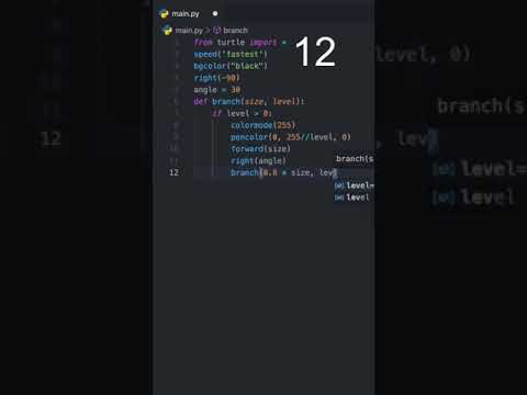 Draw a tree in 21 lines of Python🐍