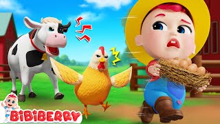 Farm Animals Song - Farm Animals Cartoon for Kids |  Bibiberry - Nursery Rhymes & Kids Songs