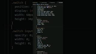 CSS Toggle button || On off button design using HTML and CSS #shortsvideo #htmltutorial