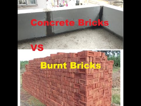 Concrete Bricks vs Burnt/Normal Bricks
