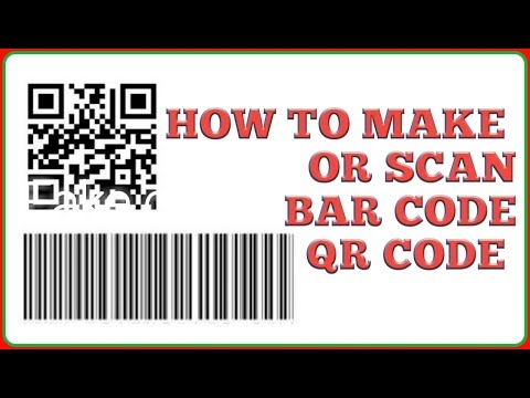 How To Make Or scan QR And Bar Code