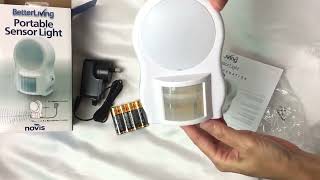 How to make homes safer with the Portable Sensor Light - #bathroomsafety #bedroomsafety