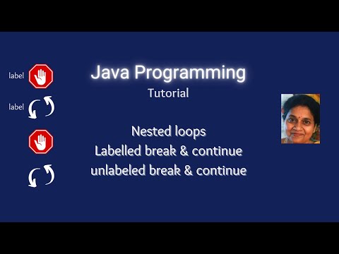 Lesson 26 Nested loops - Labeled, Unlabeled break and continue Statements in Java