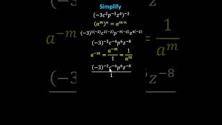 Simplify an Expression with Negative Exponents Raised to a Negative Exponent