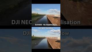 No Stabilisation vs Gyroflow | DJI NEO @DJI #dji #drone