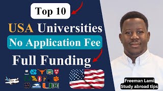 Top 10 Fully Funded Universities in the USA with No Application Fee | Part 1