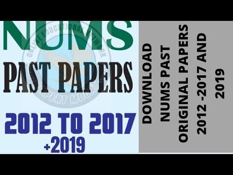 How To Download Nums Original Past Papers