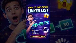 How to Implement Linked List in the Simplest Way #shorts #youtubeshorts #viral #coding #dsa