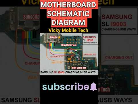 SAMSUNG SL I9003 CHARGING USB WAYS SCHEMATIC Diagram #shorts