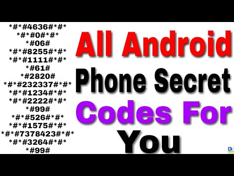 All Android Mobile Phone secret cods