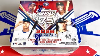 NEW RELEASE!  2026 TOPPS SERIES 1 BASEBALL CARDS!  JUMBO BOX!