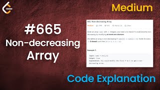 Non-decreasing Array | Live Coding with Explanation | Leetcode - 665
