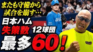 Nippon-Ham leads all 12 teams with 60 errors!