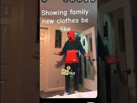 Showing family new clothes #belike 😂