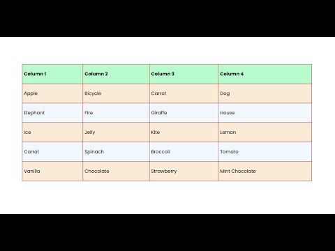 How to add borders to a table (background color and hover animation)