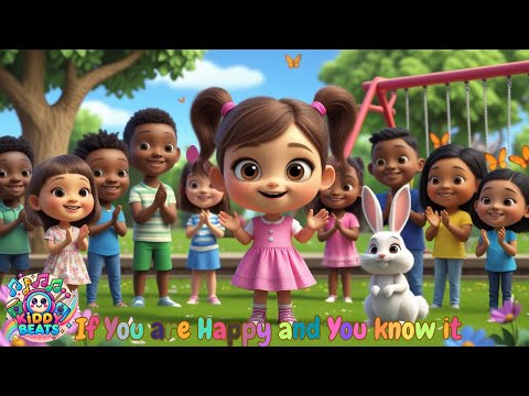 If You're Happy and You Know It, CLAP YOUR HANDS! (A Silly Song)| Nini version | Kiddy Beats.🎶Rhymes
