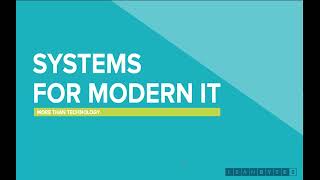 Systems for Modern IT | IT Modernization