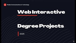 Web Interactive | Degree Projects 2025