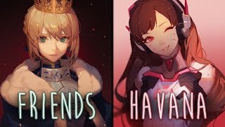 Nightcore - Havana x Friends (Switching Vocals)