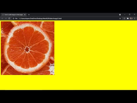 How to add  image in html
