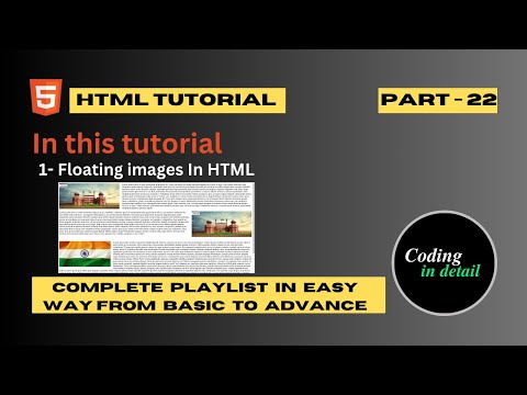 How To Create Floating Image In HTML | Part-22