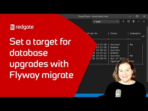 Set a Target for Database Upgrades with Flyway Migrate
