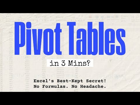 Pivot Tables Made Easy: Stop Wasting Hours in Excel!