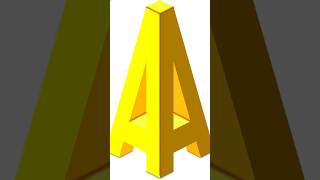 How to Create a 3D Alphabet 'A' Logo Design | CorelDRAW Tutorial | #coreldrawtutorialhindi #3dlogo
