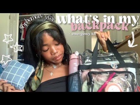 WHAT’S IN MY BACKPACK + EMERGENCY KIT 2023 *sophomore year*
