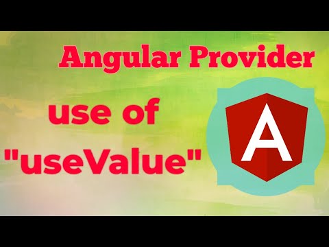Use of "useValue" in Angular provider