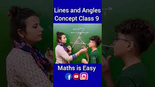 Lines and Angles Class 9 |Class 9 Maths #youtubeshorts #mathsiseasy #shorts #trending #fun #trend