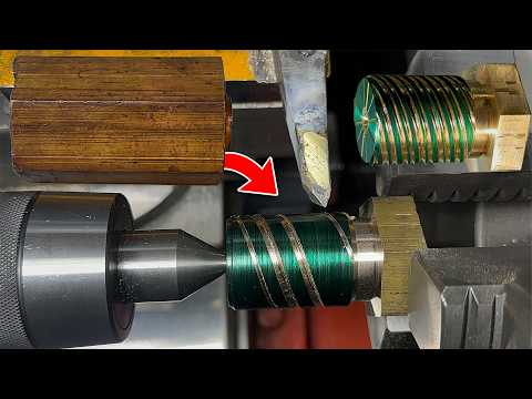 How to Create a Fully Threaded Custom Bolt Using a Lathe Machine | 5-Headed Thread Bolt Process