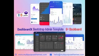 Bootstrap Admin Template with Admin Dashboard – DashboardX