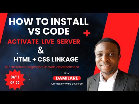 How to install VS Code + Liver Server || HTML & CSS || Absolute Beginners Series