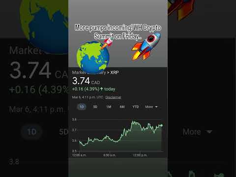 Crypto Summit-White House. Crypto pumps incoming? #Crypto #xrp ##notfinancialadvice #bitcoinreserve