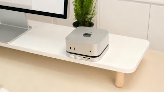 PULWTOP Mac mini M4 hub with M.2 SSD Enclosure, 4K 60Hz HDMI - No Wifi issues