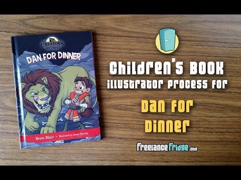 Dan for Dinner- Daniel and the Lion's Den- My Process as the Children's Book Illustrator
