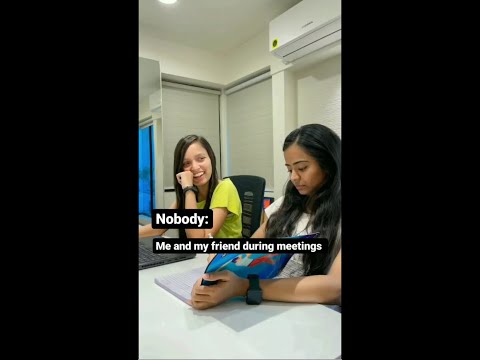 Me and my friend during meetings..#officememes #corporatememes #funnymemes #syndell #syndelltech