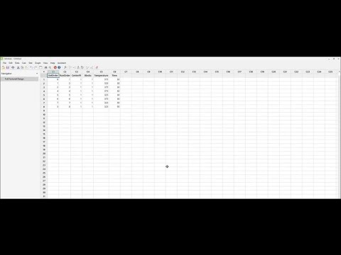 Factorial Design - Minitab