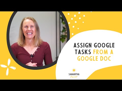 How to assign tasks from a Google Doc