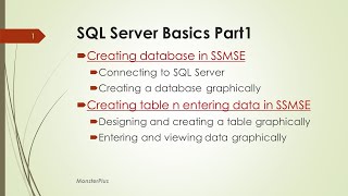 SQL Server Basics Part1a